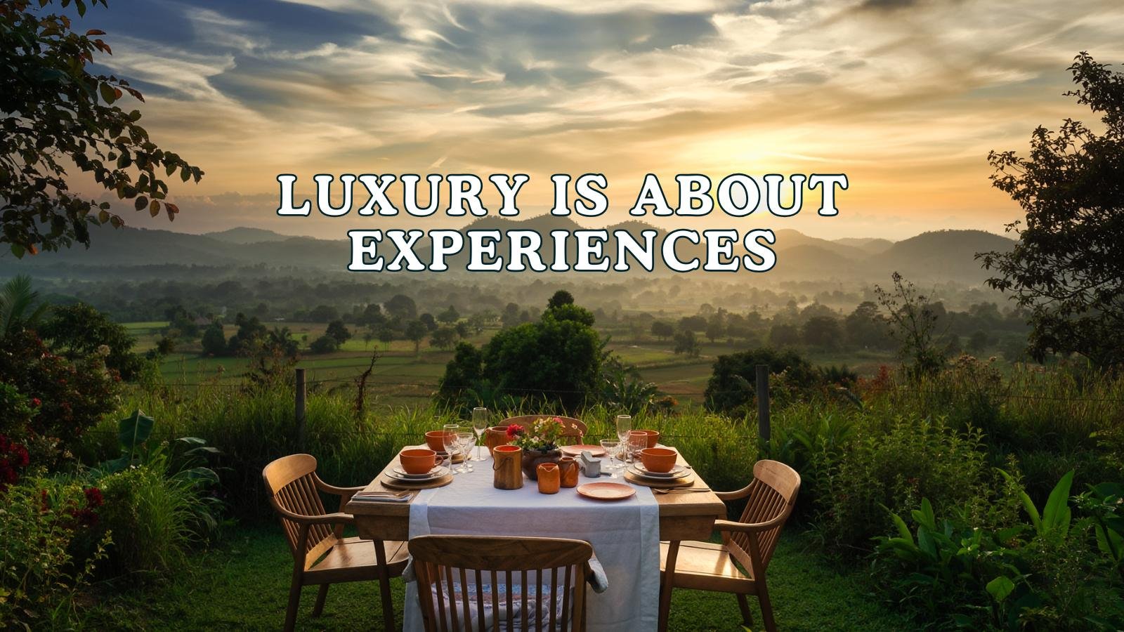 why luxury travel is about experiences